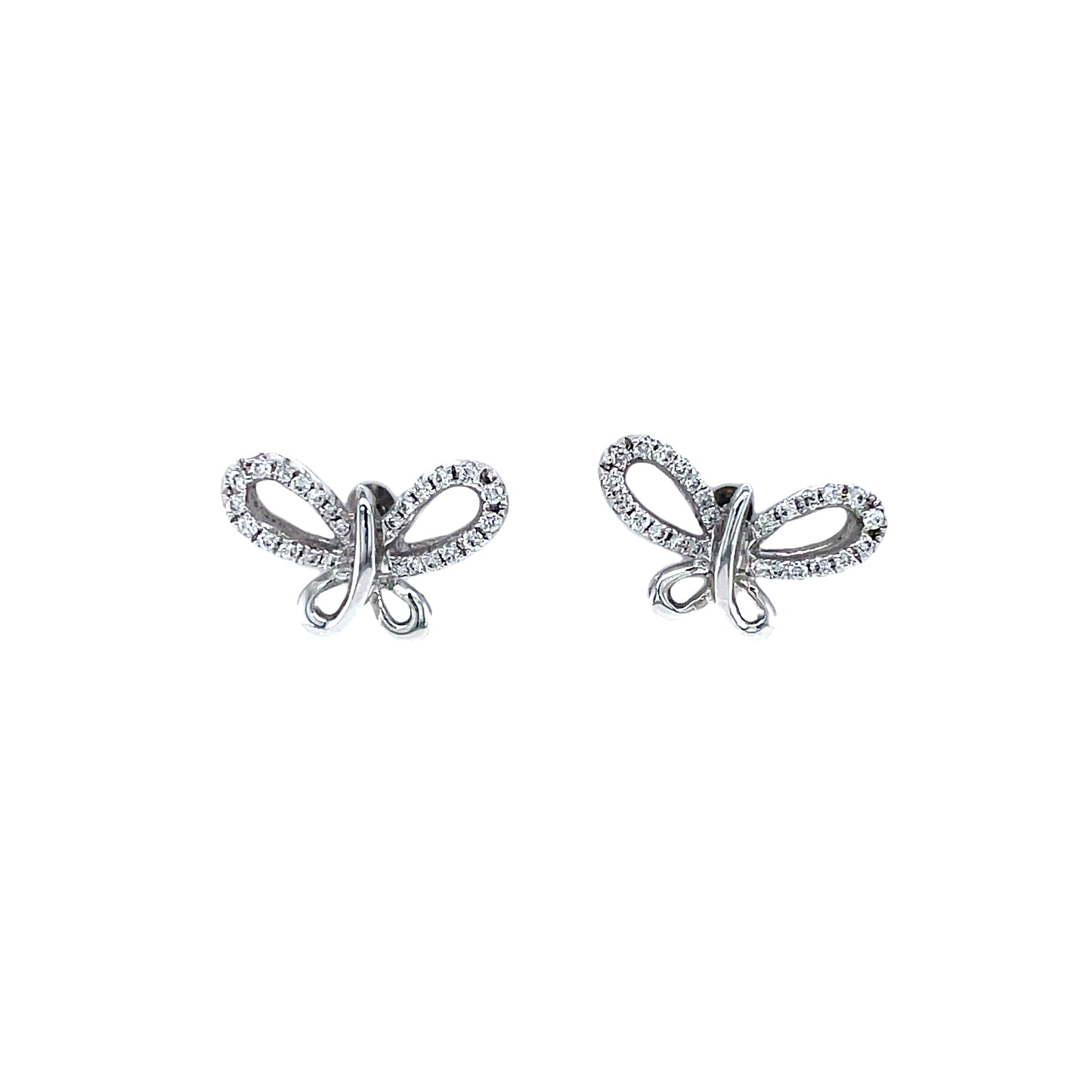 Diamond Butterfly Earrings