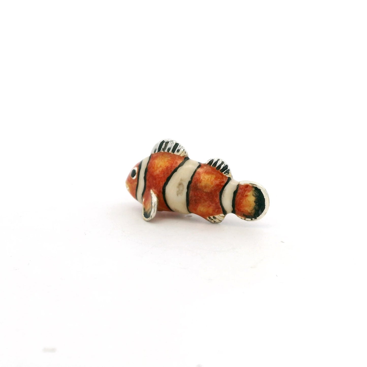 Silver And Enamel Clownfish