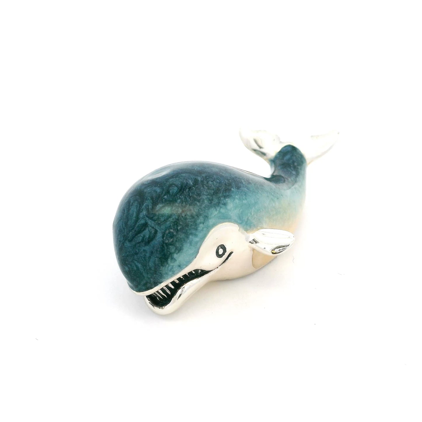 Silver And Enamel Whale