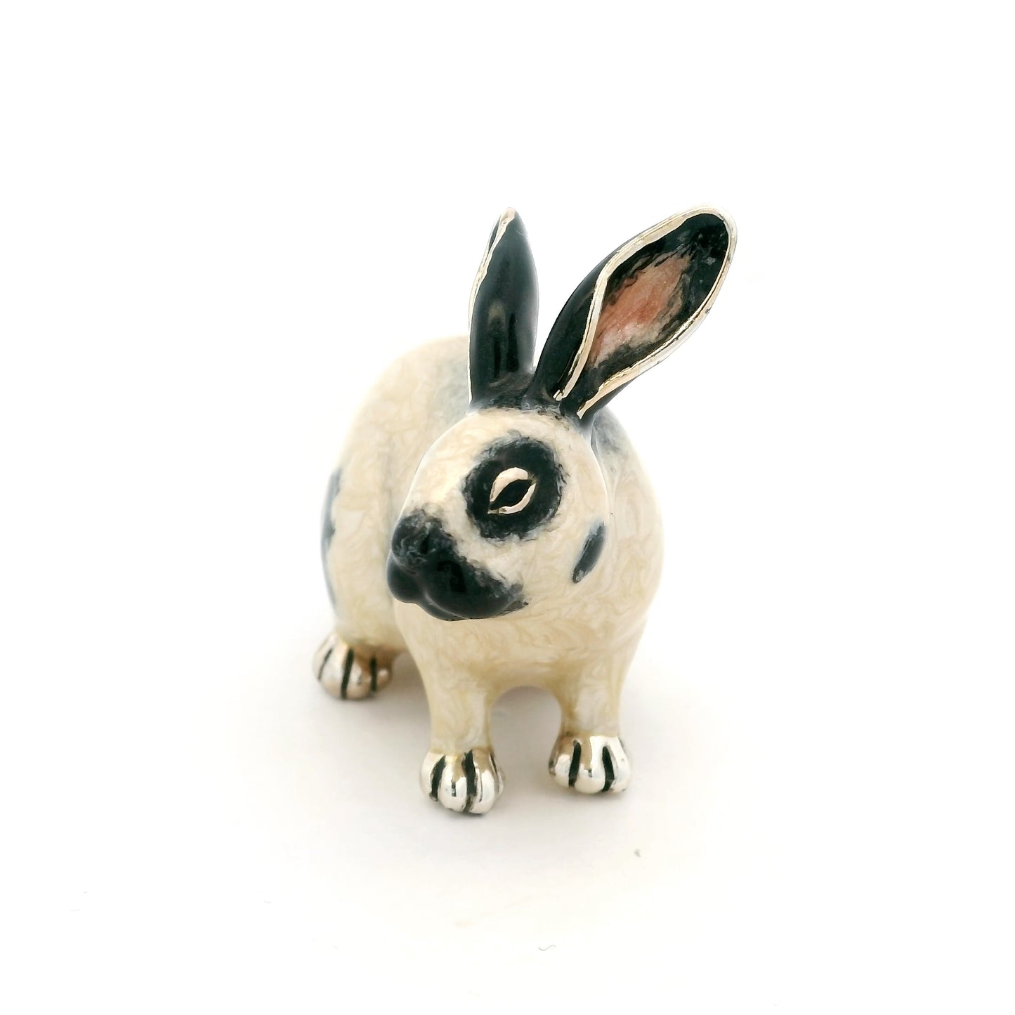 Silver And Enamel Rabbit
