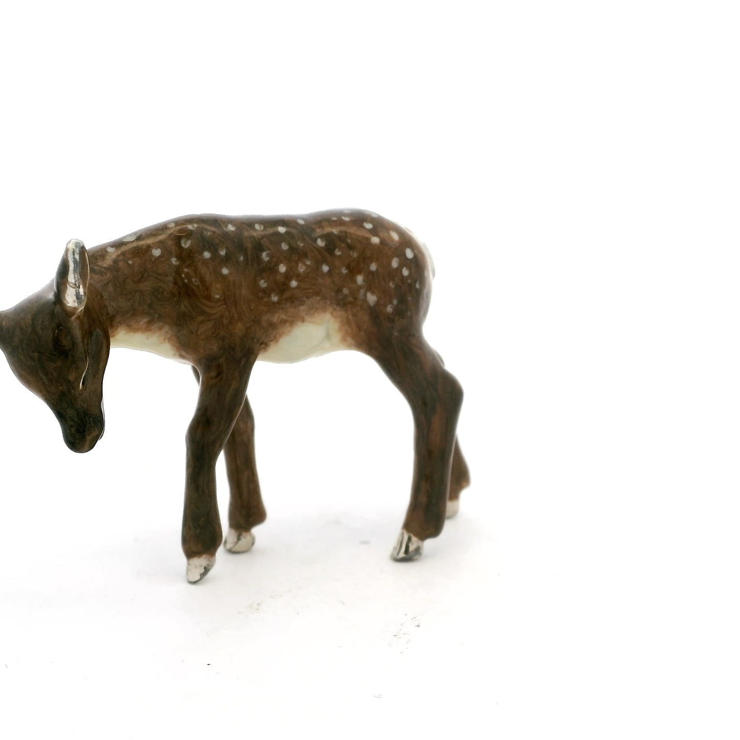 Silver And Enamel Fawn