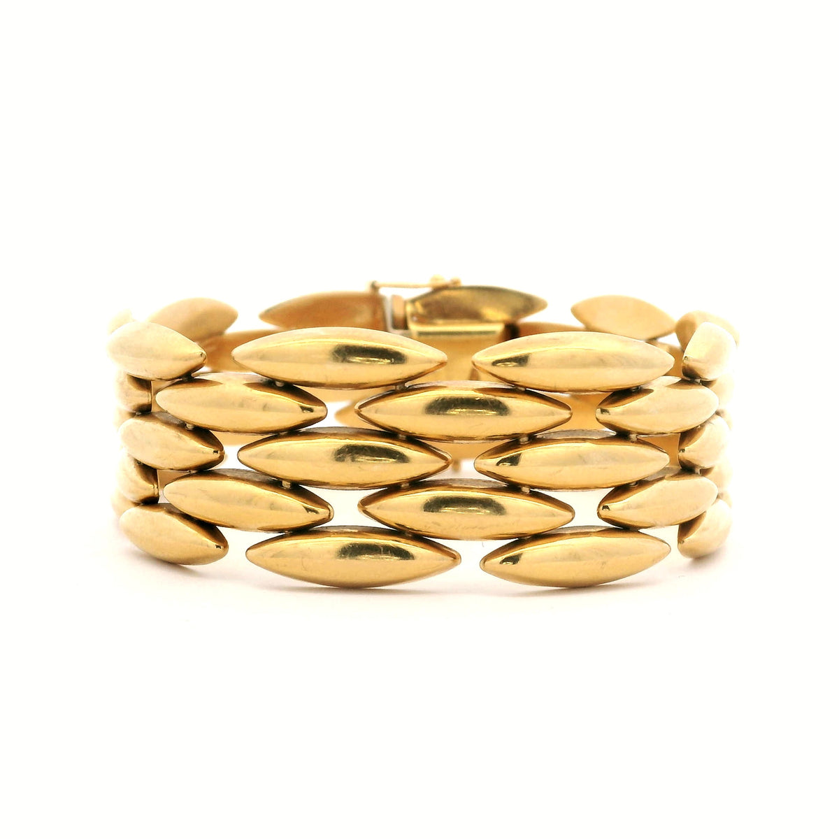 Cartier Vintage Yellow Gold Bricklink Bracelet