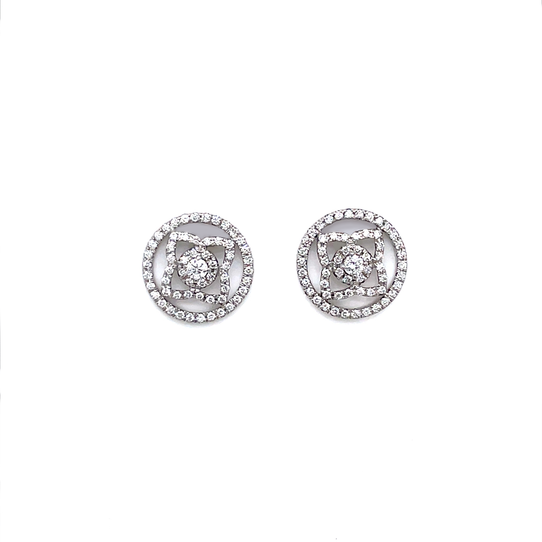 De Beers Enchanted Lotus Diamond Earrings – Michael Rose