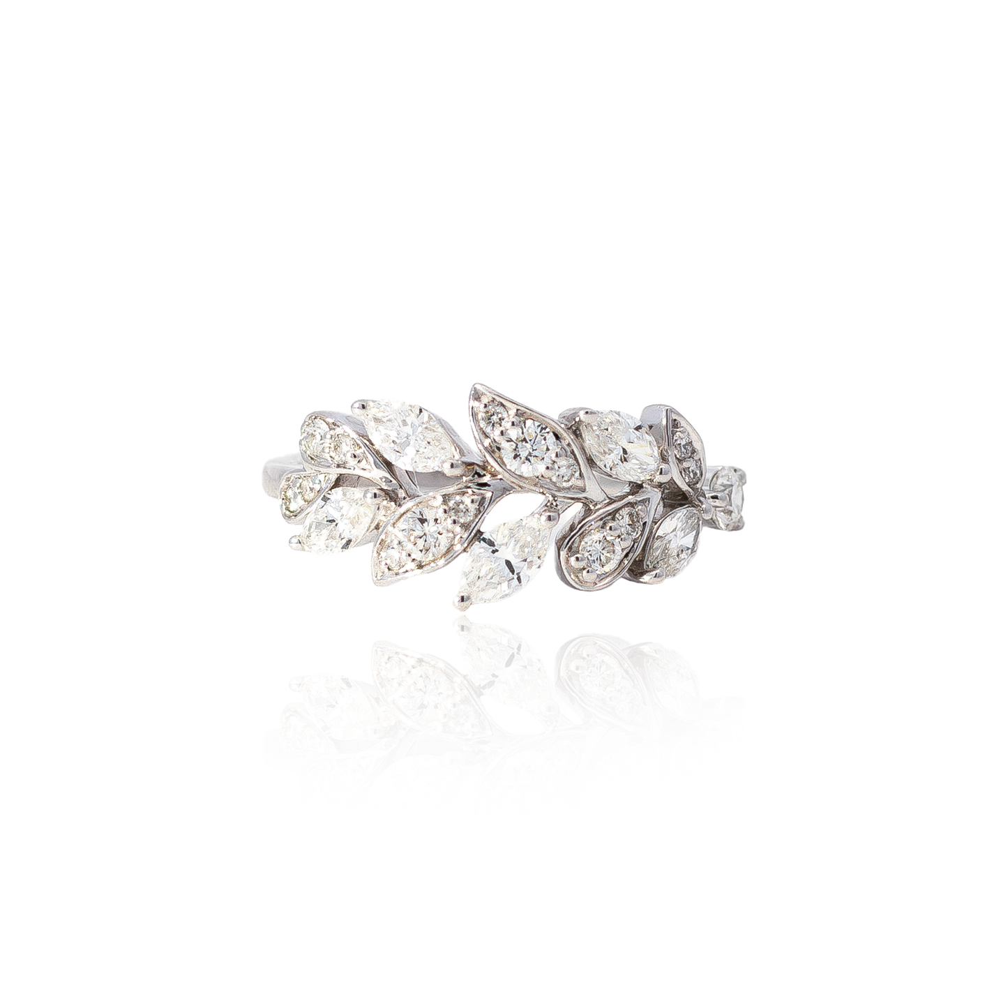 Mappin & Webb Diamond Set Vinea Ring