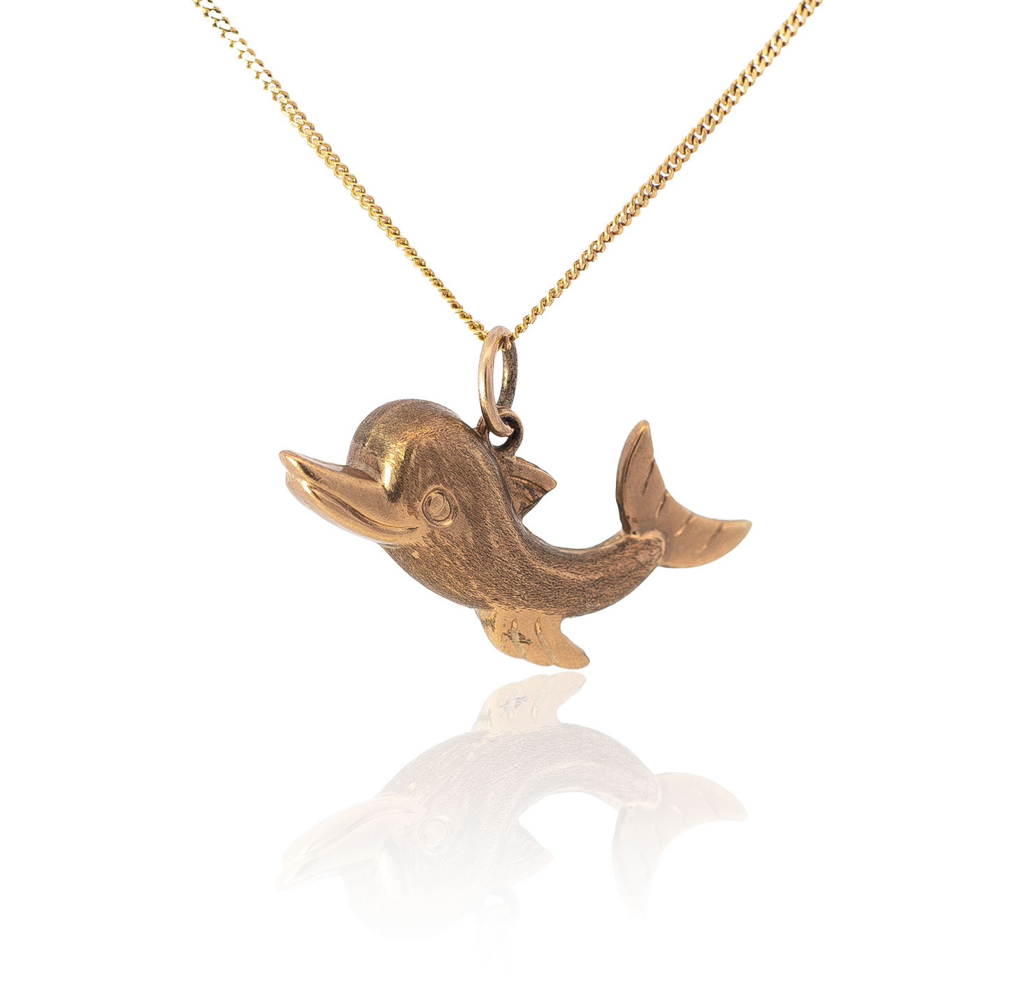 Yellow Gold Dolphin Charm