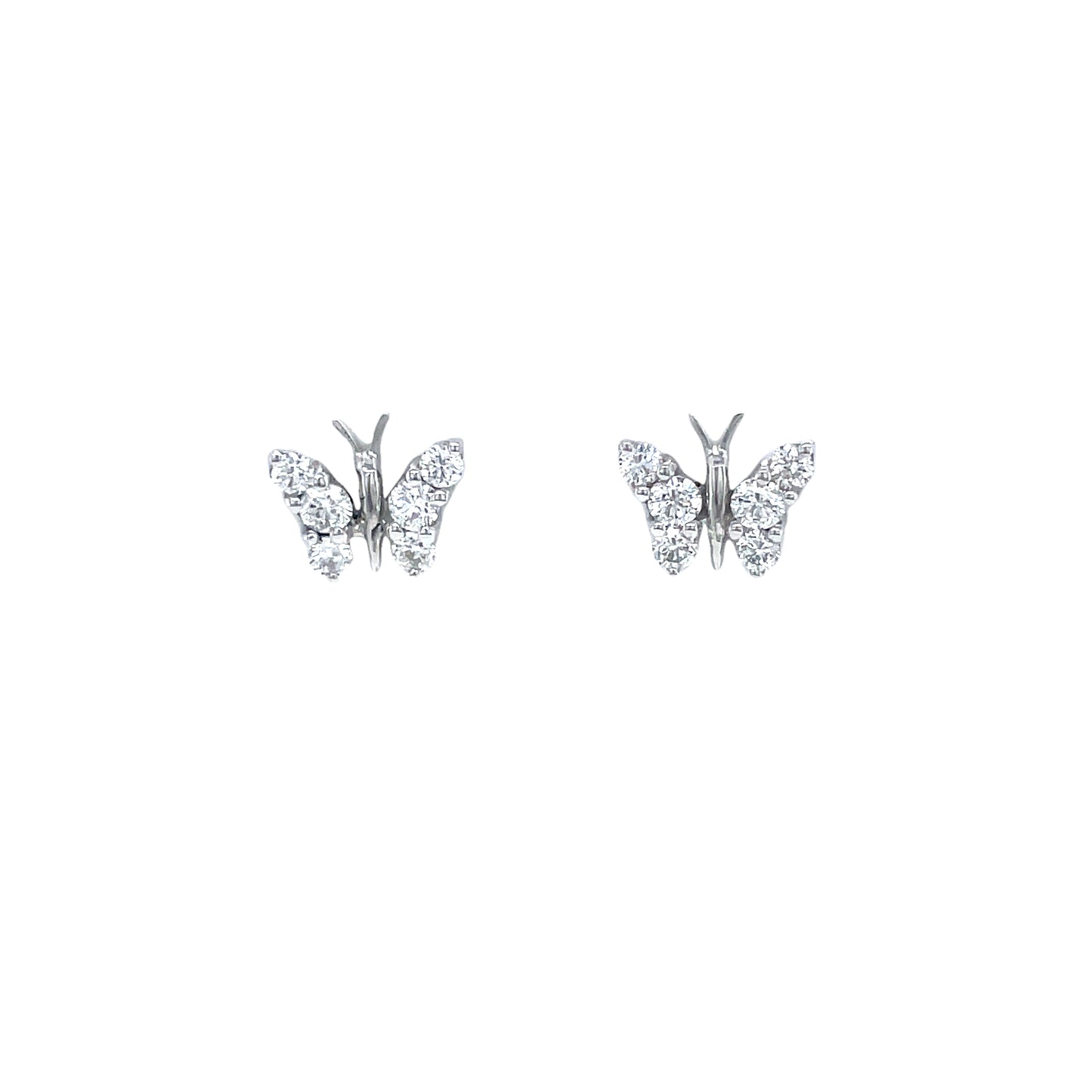 0.55ct Diamond Set Butterfly Earrings