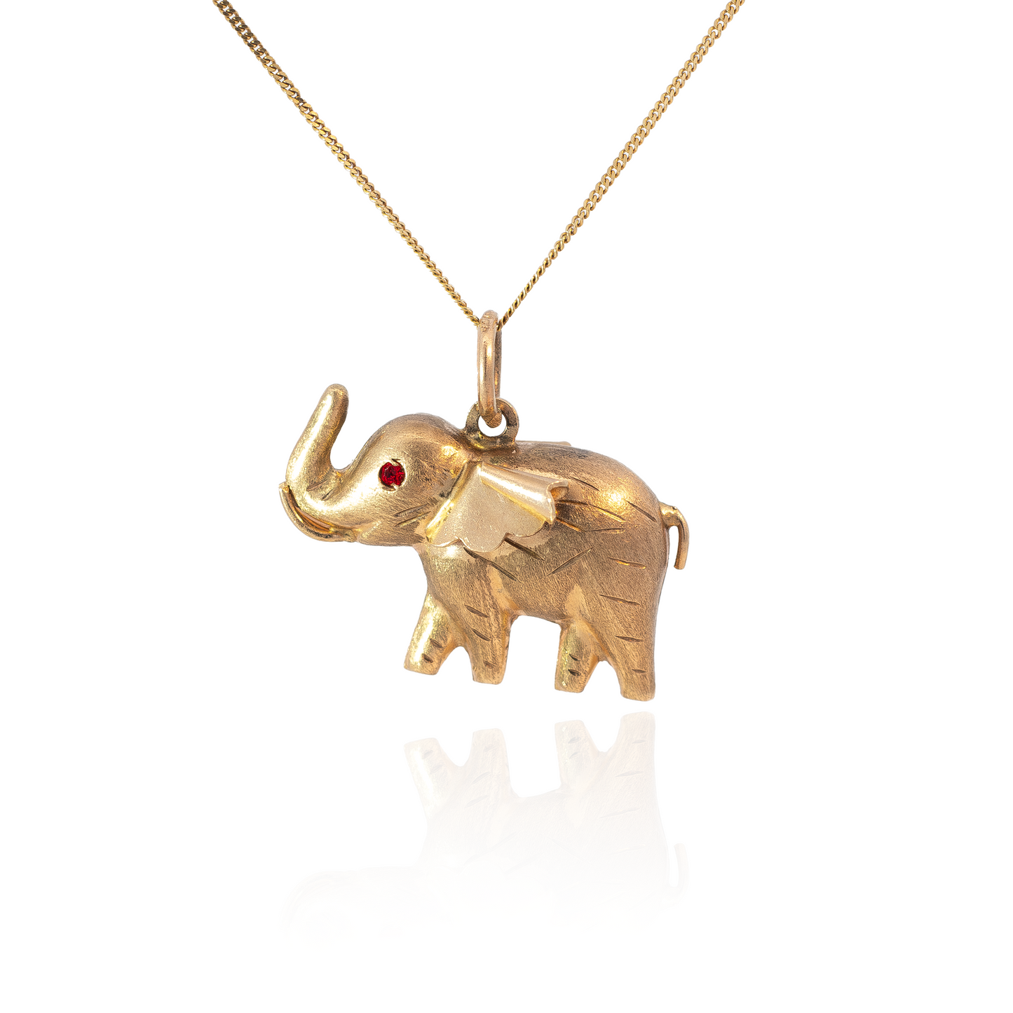Yellow Gold Elephant Charm