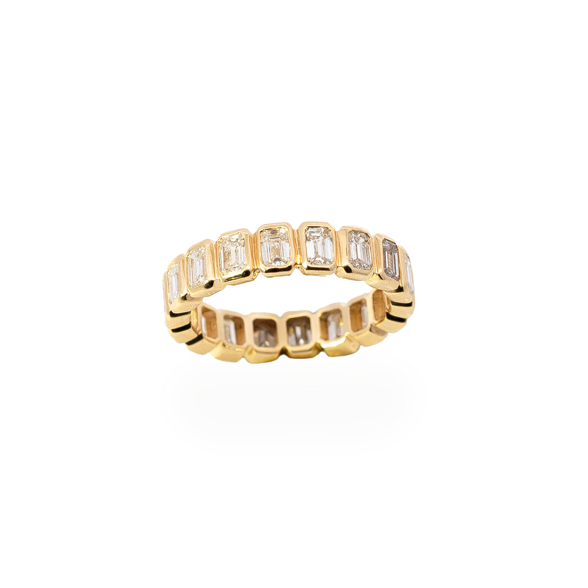 2.63ct Emerald Cut Diamond Eternity Ring