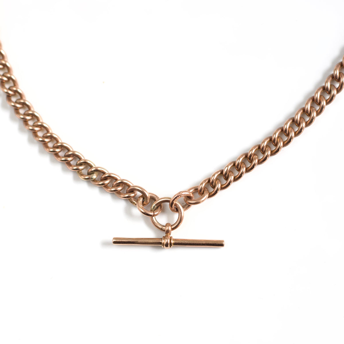 9ct Rose gold Antique Albert Chain 17"