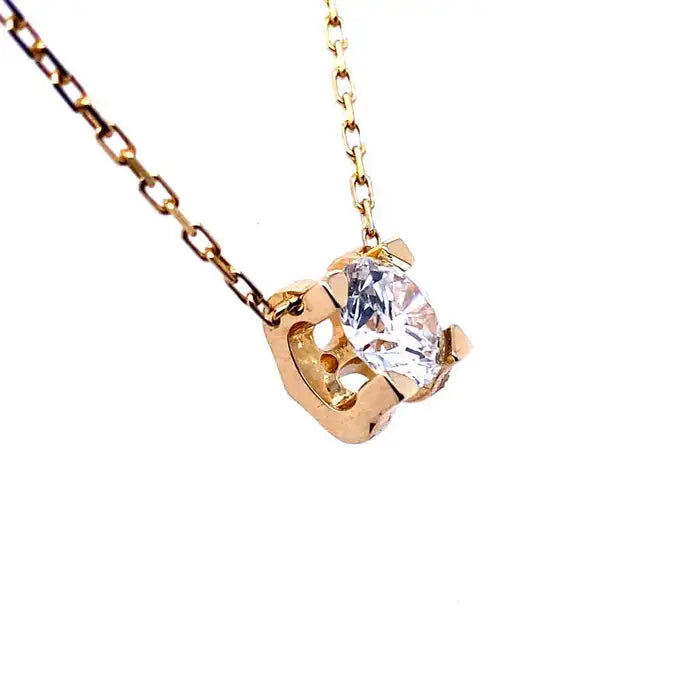 Cartier 1.00ct Round Diamond Solitaire Pendant