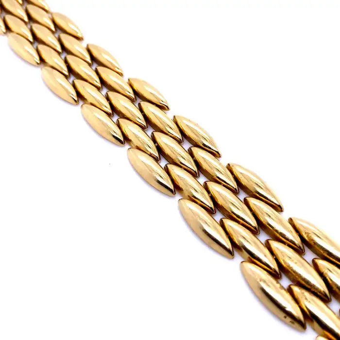 Cartier Vintage Yellow Gold Bricklink Bracelet