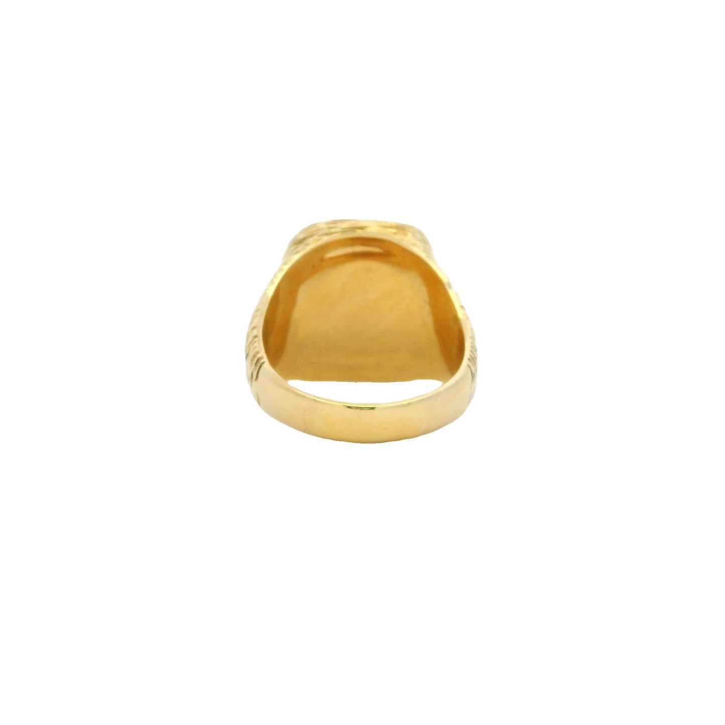 Yellow Gold Lapis Signet Ring