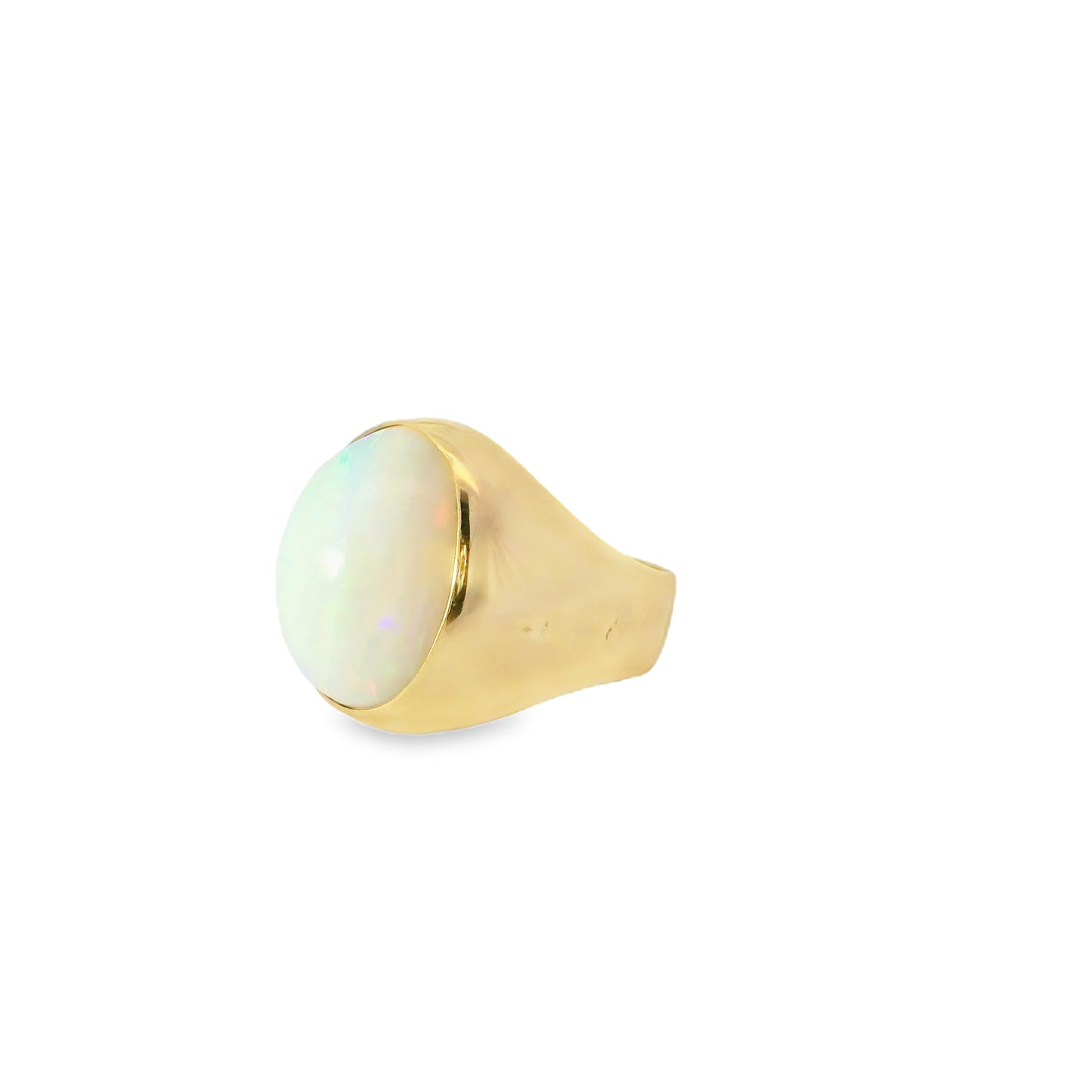 10ct Cabochon Opal Signet Ring