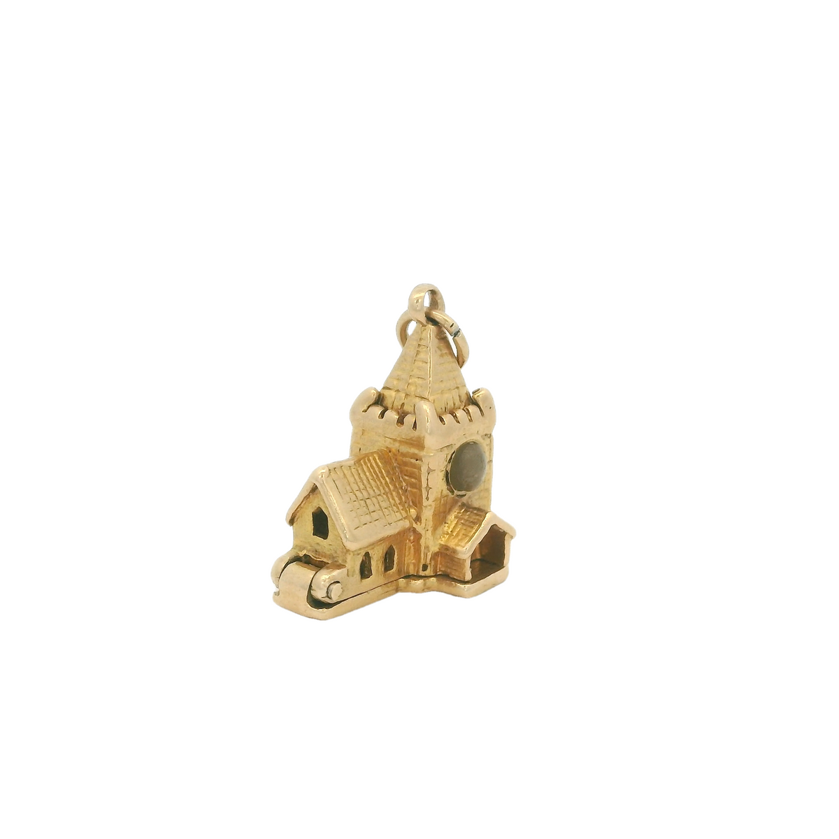 Yellow Gold Church Charm