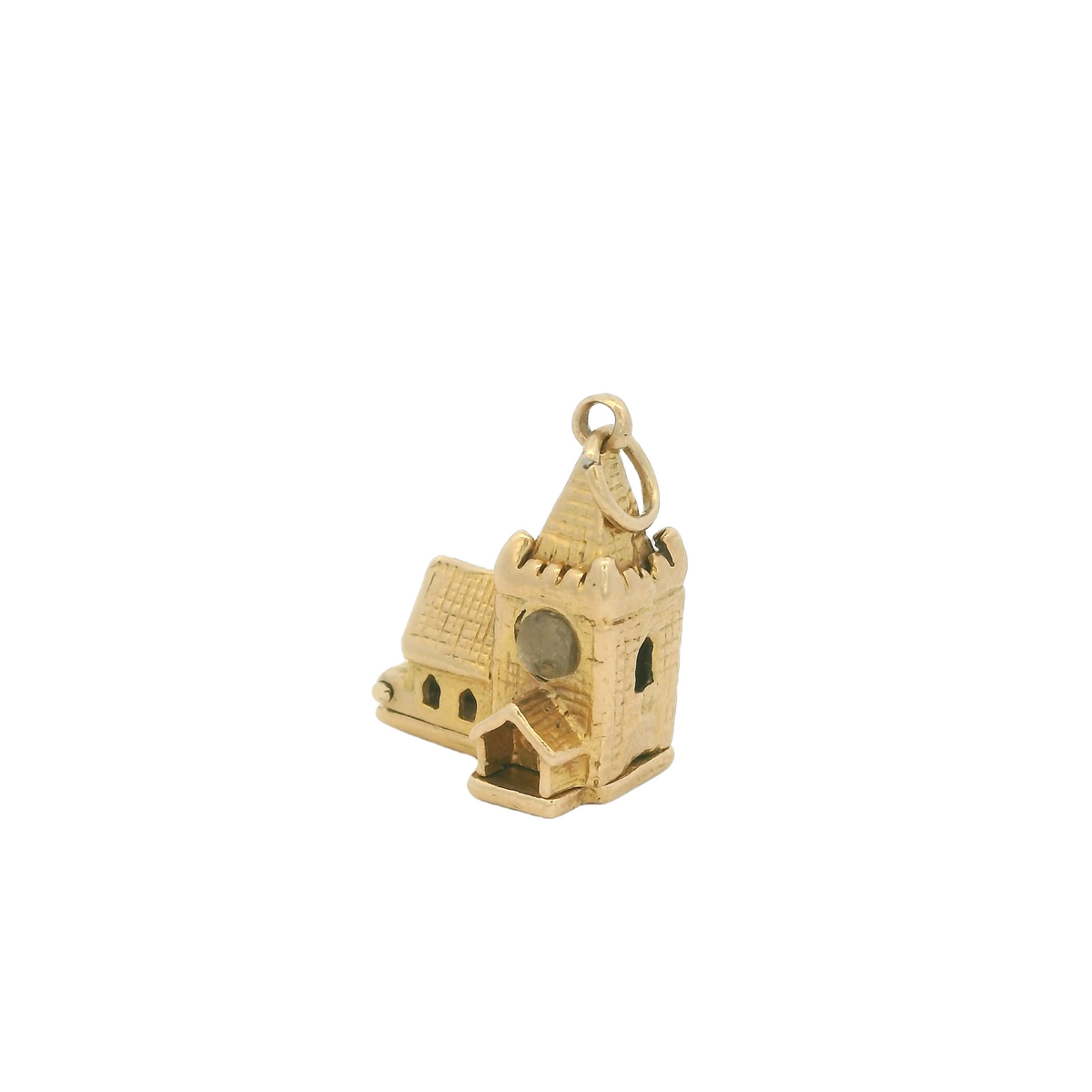 Yellow Gold Church Charm