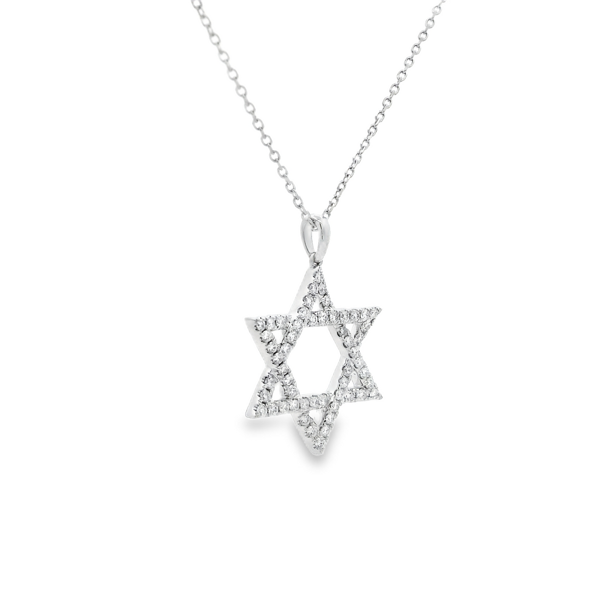 Diamond Set Star Of David Pendant