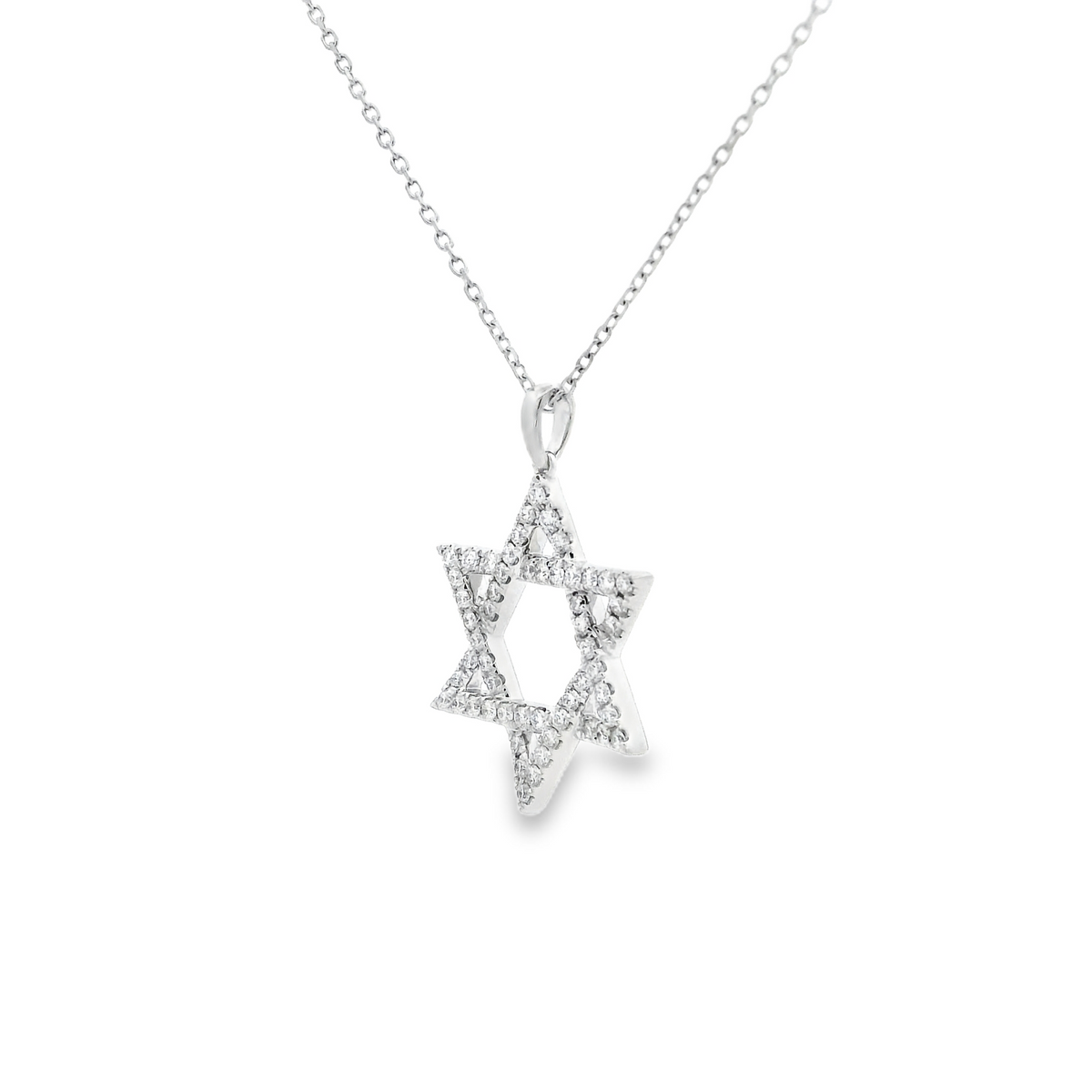 Diamond Set Star Of David Pendant