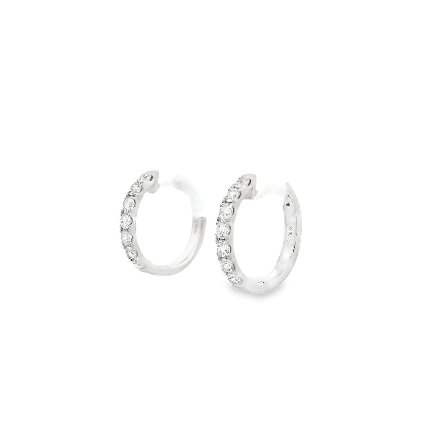 0.47ct Round Diamond Hoops