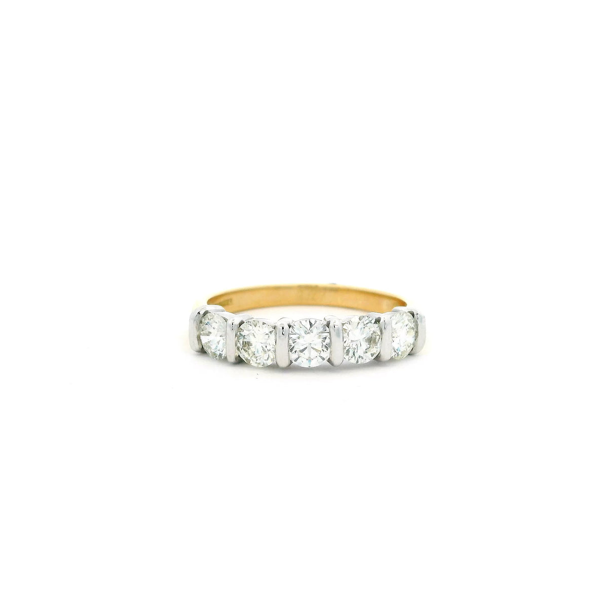 1.22ct Round Diamond Five Stone Ring