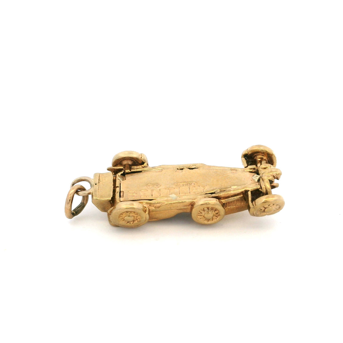 Yellow Gold Bentley Racing Car Charm