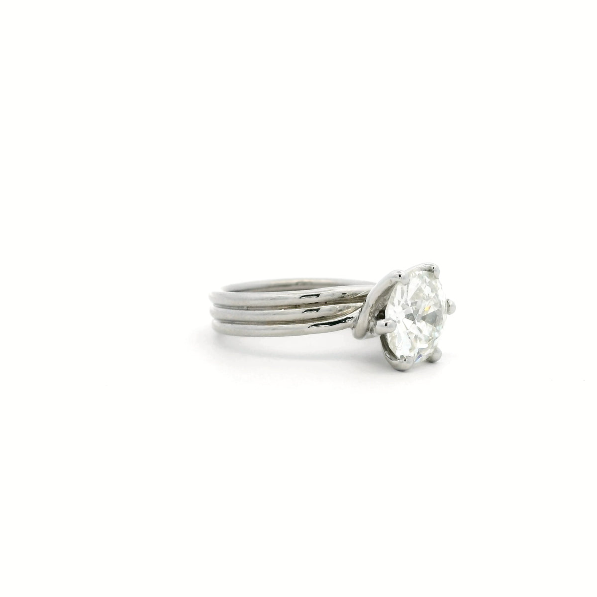 2.57ct Old Cut Diamond Solitaire Ring