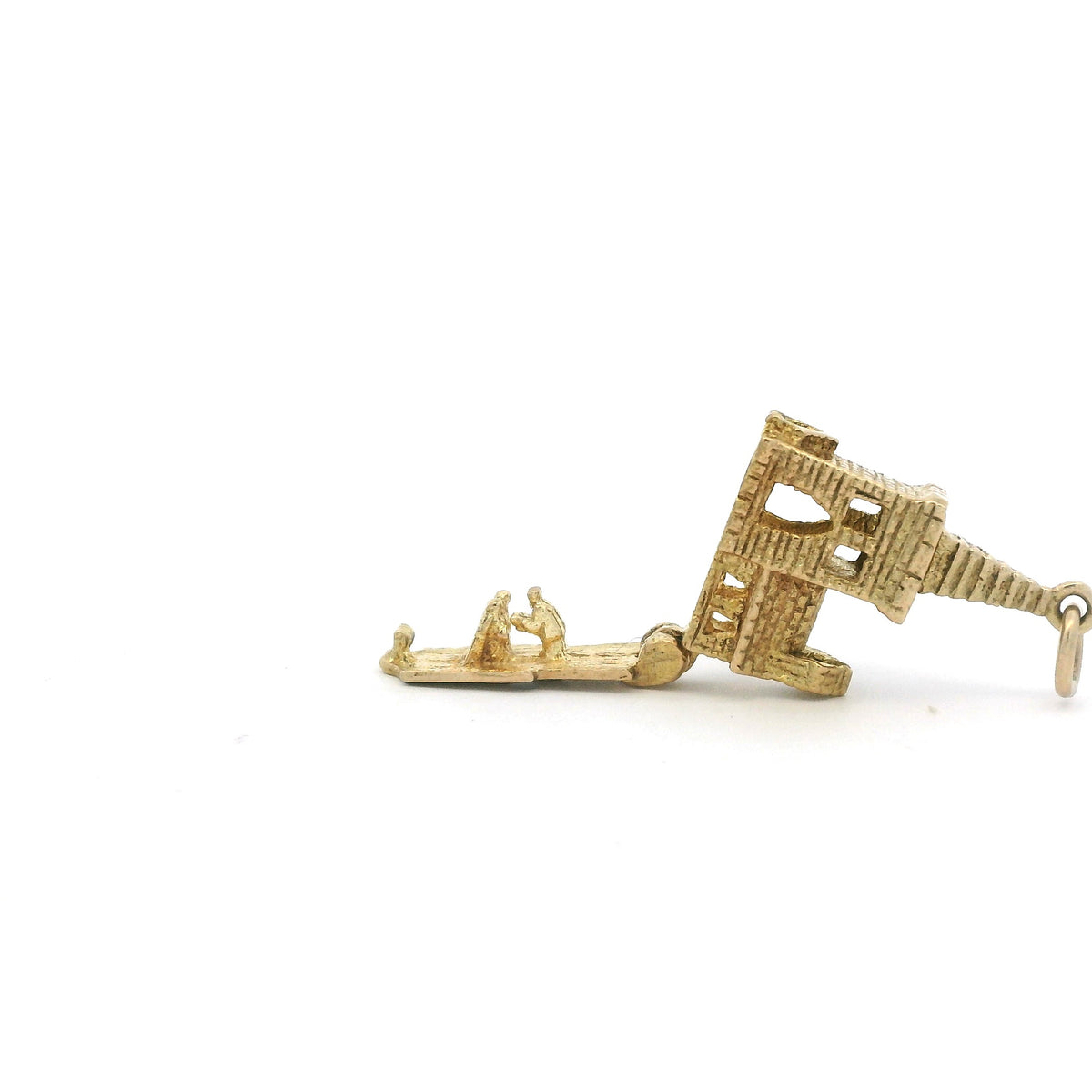 Yellow Gold Church Charm