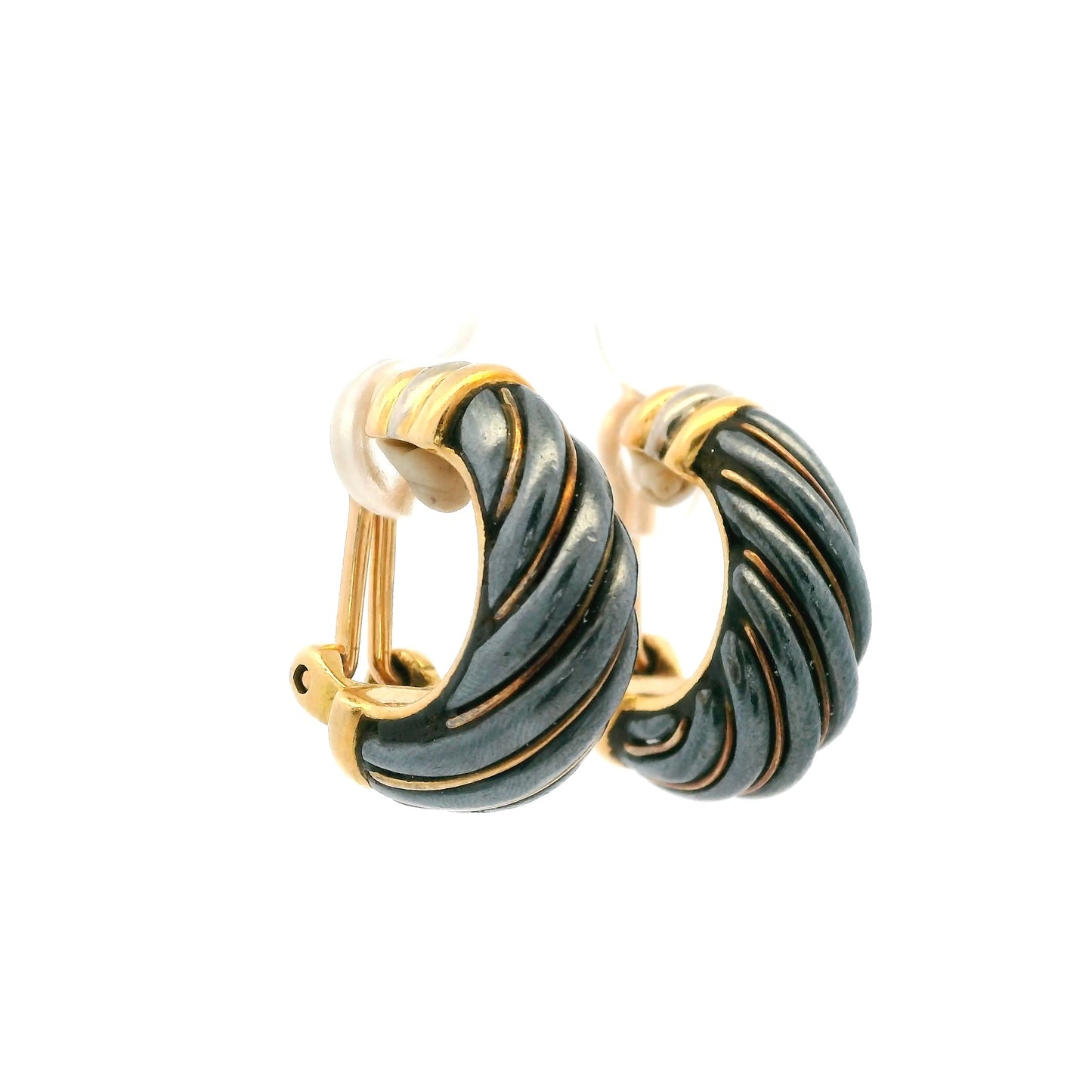 Cartier Twisted Crescent Clips Earrings