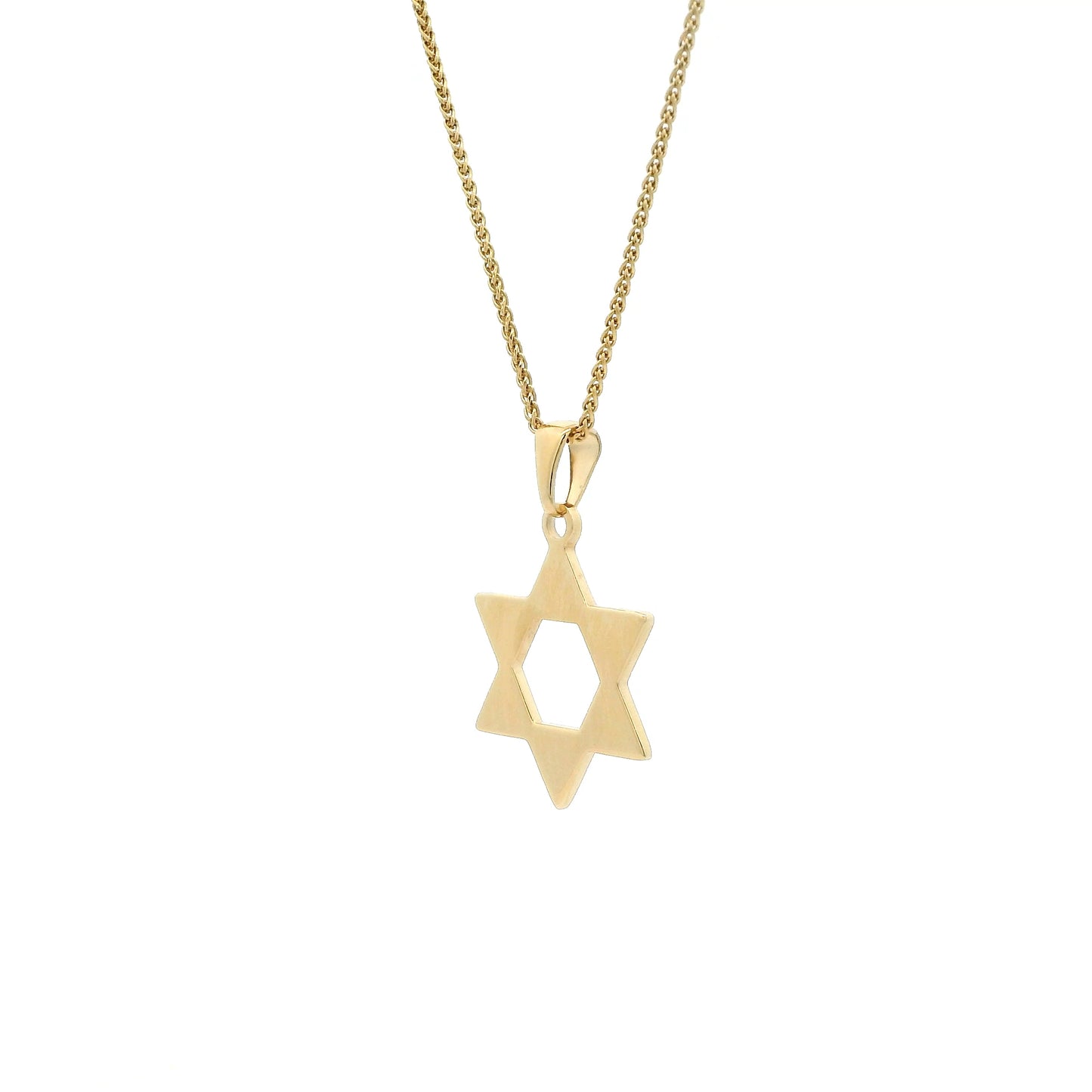 Yellow Gold Star Of David Pendant
