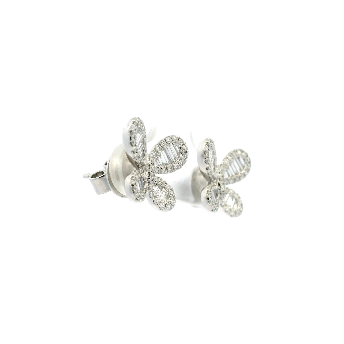 0.84ct Diamond Set Butterfly Earrings