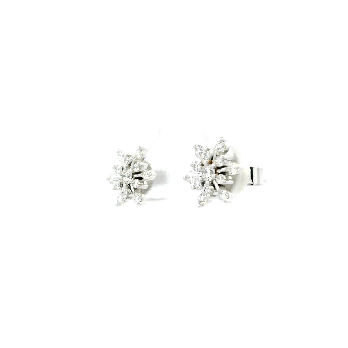 0.53ct Diamond Snowflake Earrings