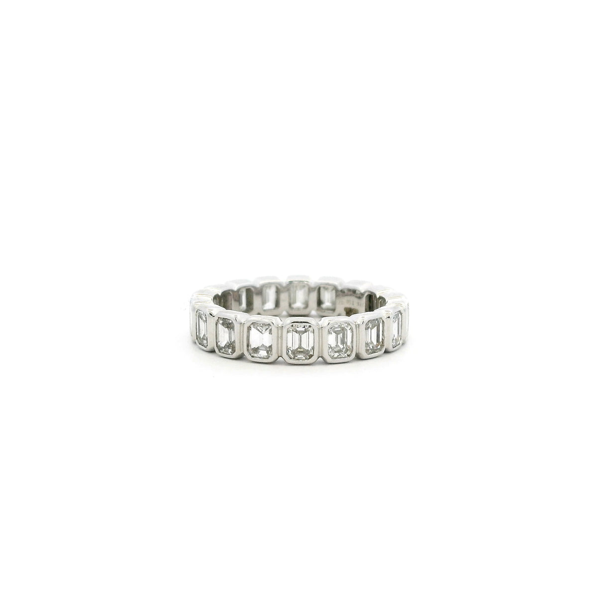 2.61ct Emerald Cut Diamond Eternity Ring