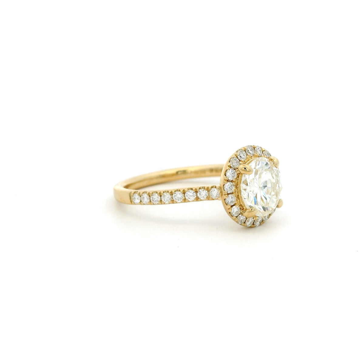 1.49ct Transitional Cut Diamond Cluster Ring