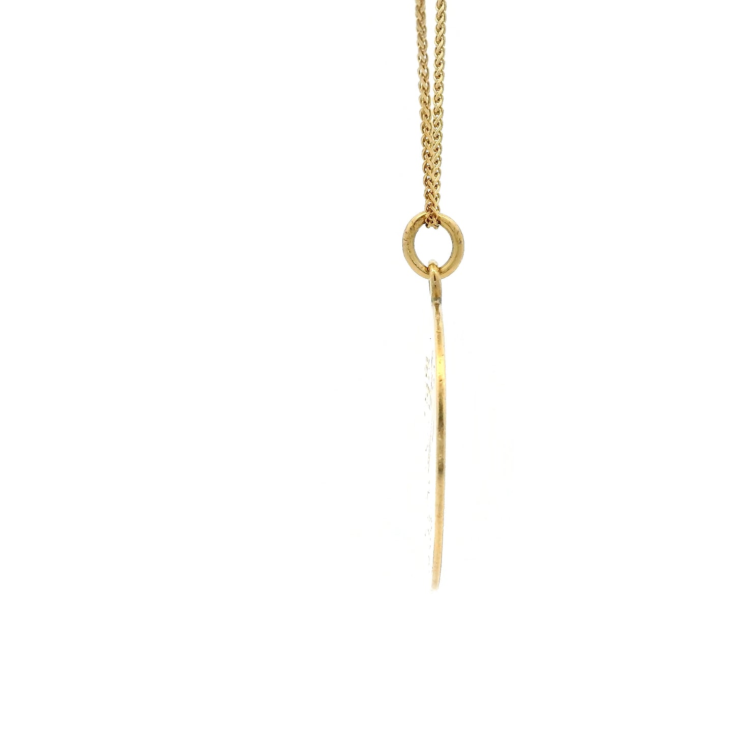 Cartier Yellow Gold Eric Clapton Disk Pendant