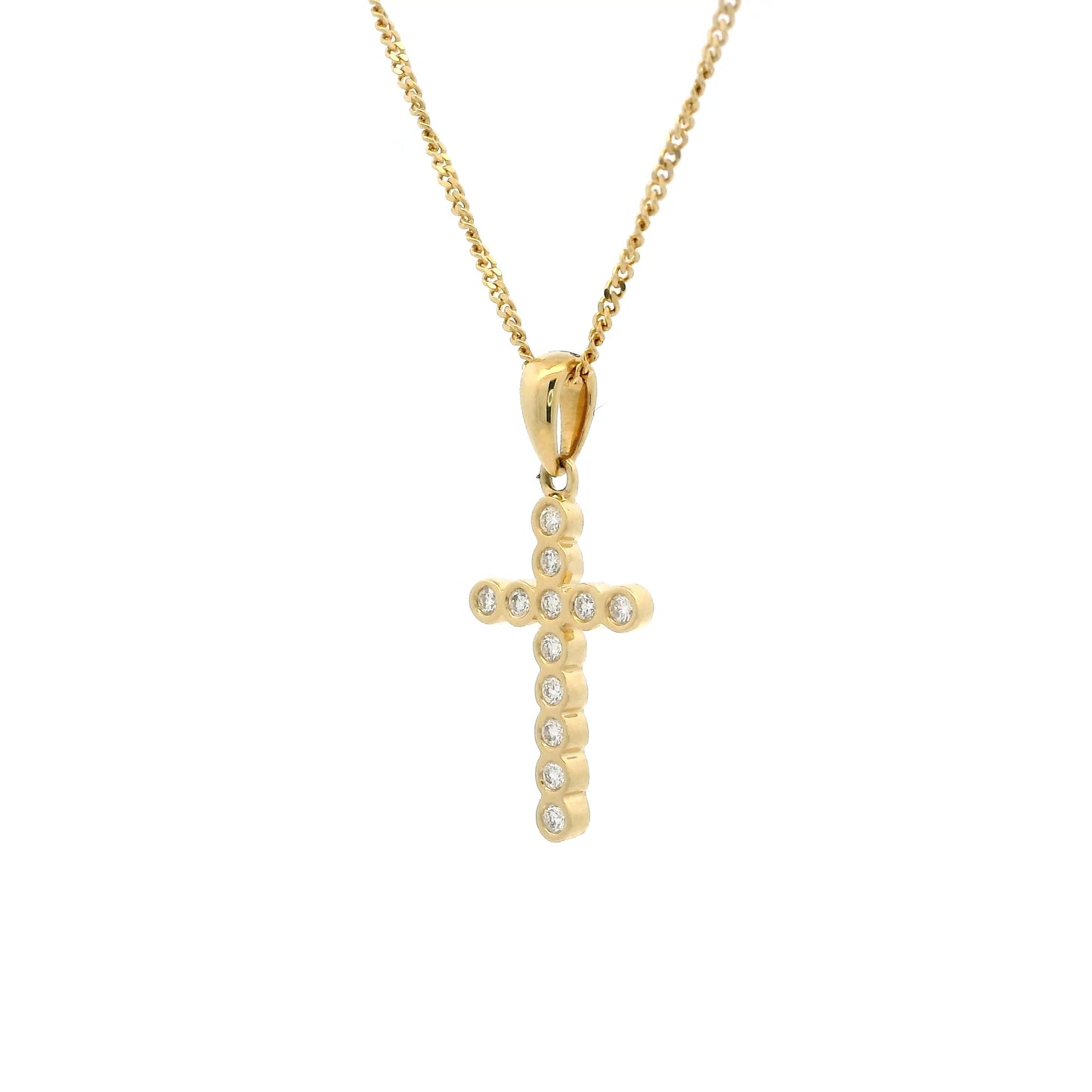 0.92ct Round Diamond Cross
