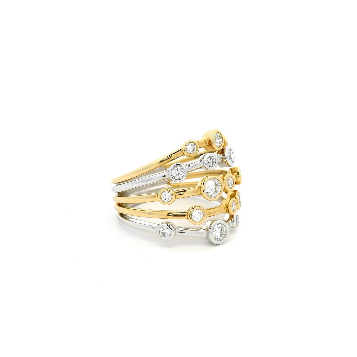 0.75ct Round Diamond Bubble Ring