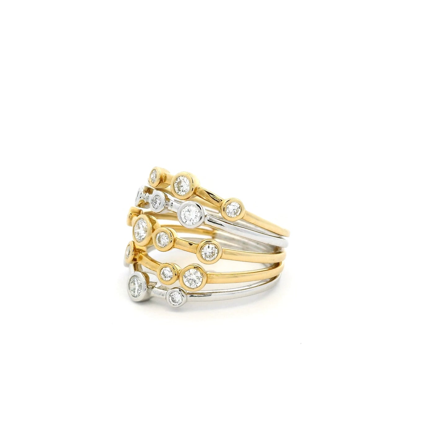0.75ct Round Diamond Bubble Ring