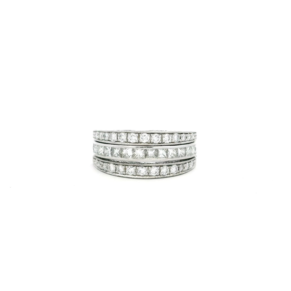 Sapphire And Diamond Night And Day Eternity Ring