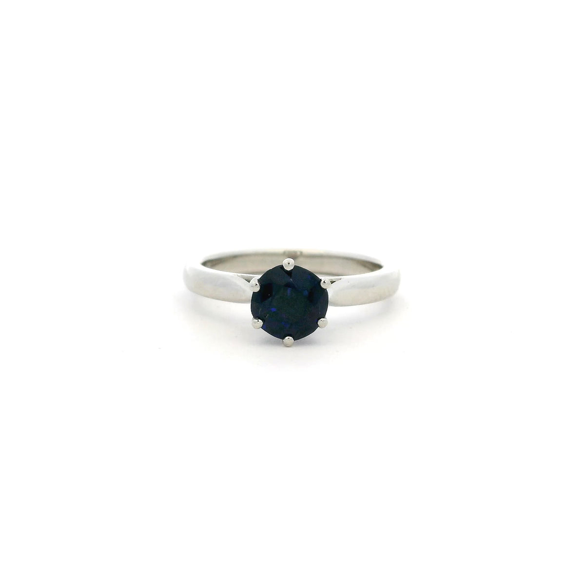 1.24ct Round Sapphire Solitaire Ring