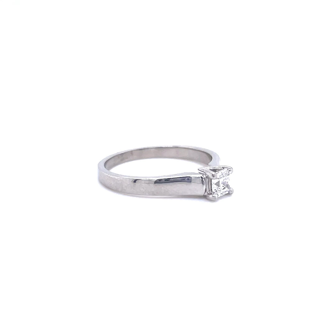 0.26ct Cushion Diamond Solitaire Ring