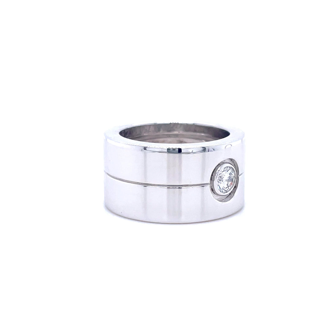 Cartier Diamond Double Love Ring