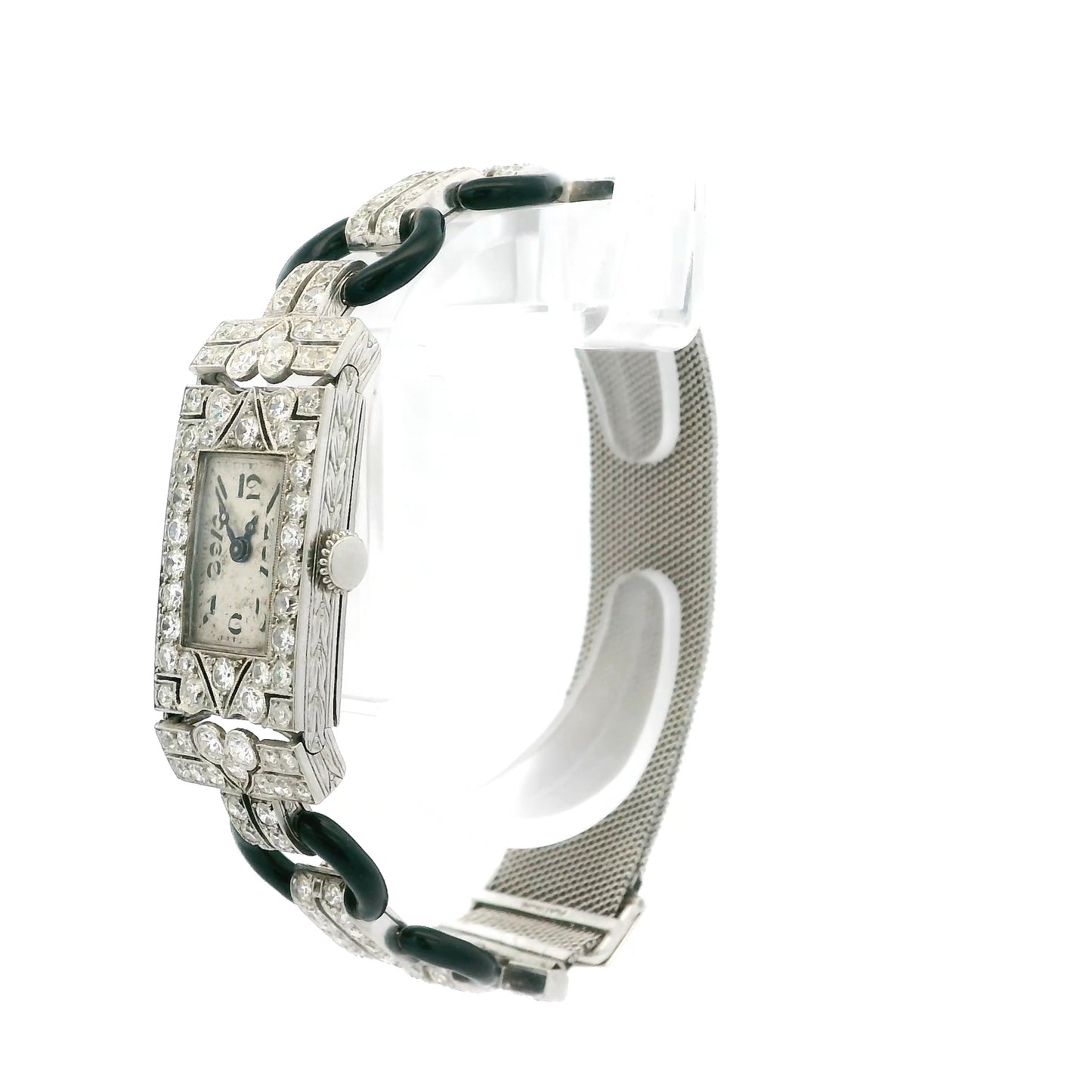 Diamond and Enamel Cocktail Watch