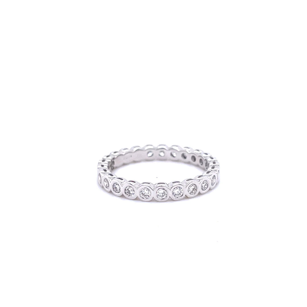 0.72ct Round Diamond Full Eternity Ring