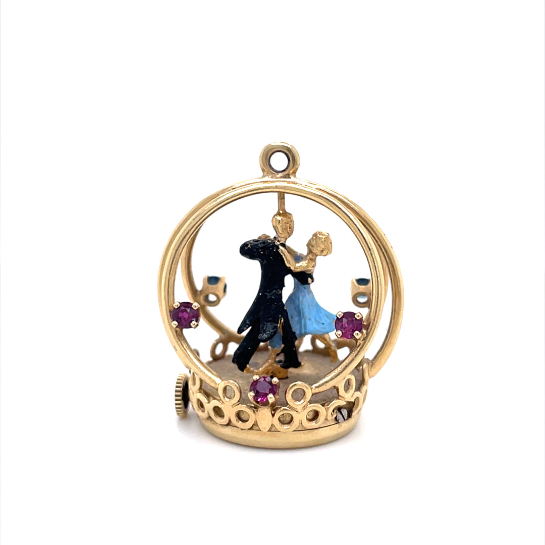 Dancing Couple Wind Up Charm