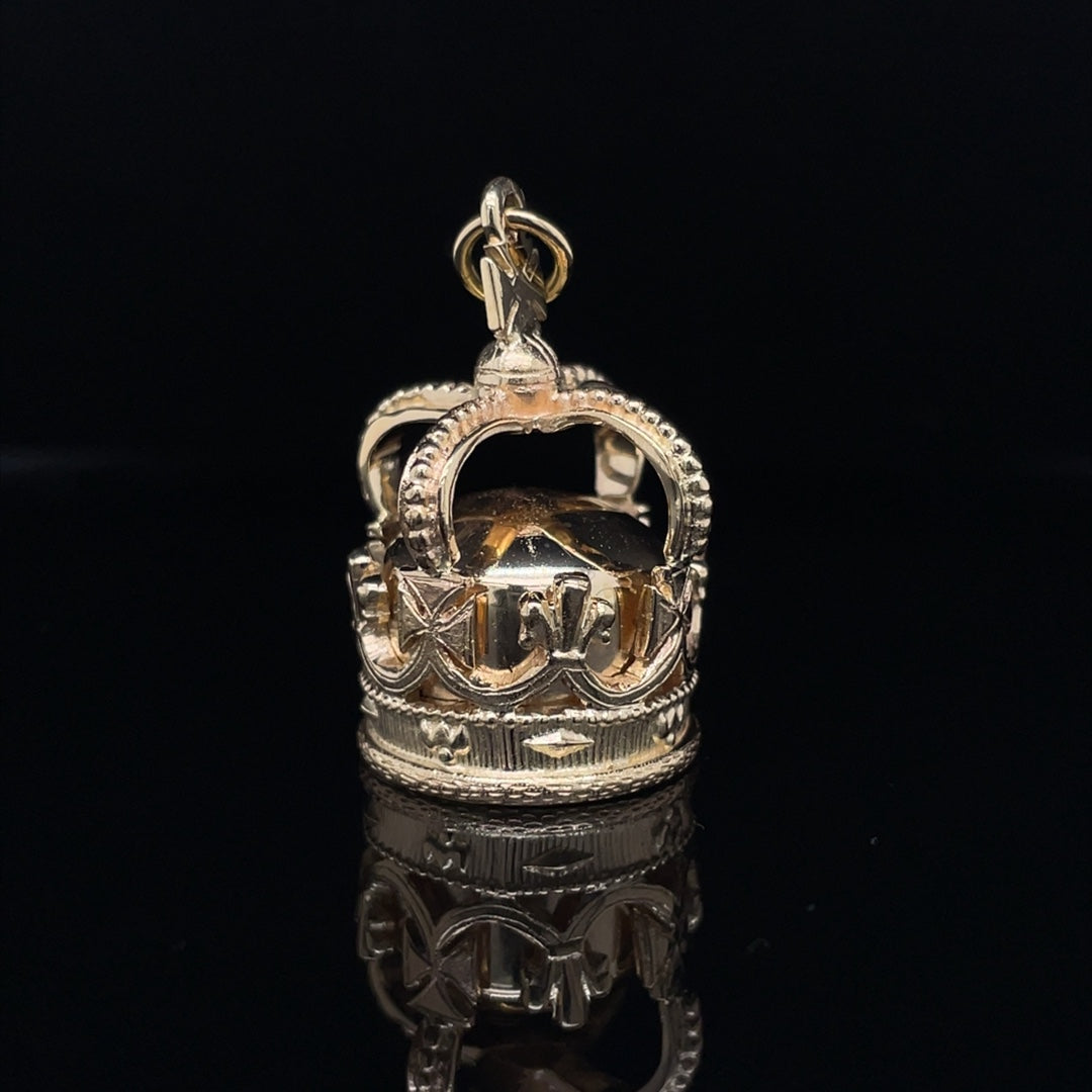 Yellow Gold St Edward's Crown Charm