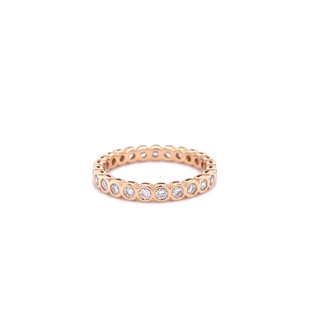 0.72ct Round Diamond Full Eternity Ring
