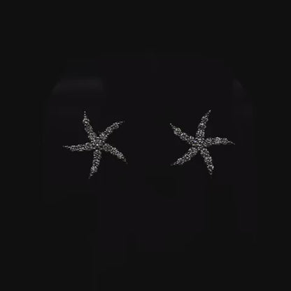 0.18ct Round Diamond Starfish Earrings