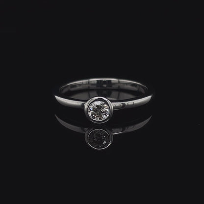 0.24ct Round Diamond Solitaire Ring