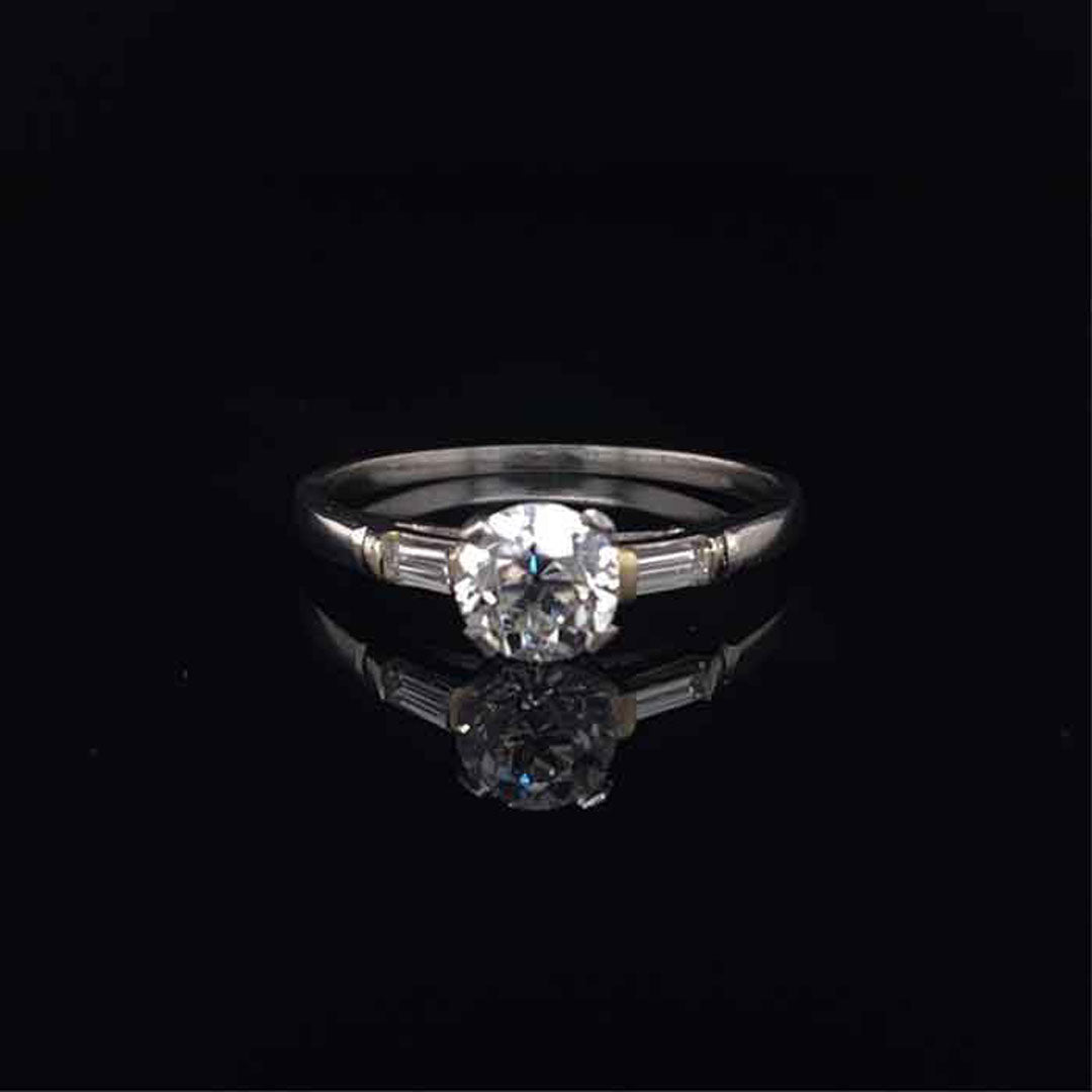0.55ct Old Cut Round Diamond Ring