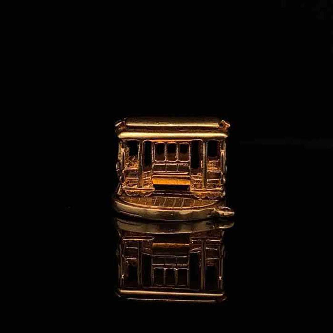 14ct Yellow Gold Cable Car Charm