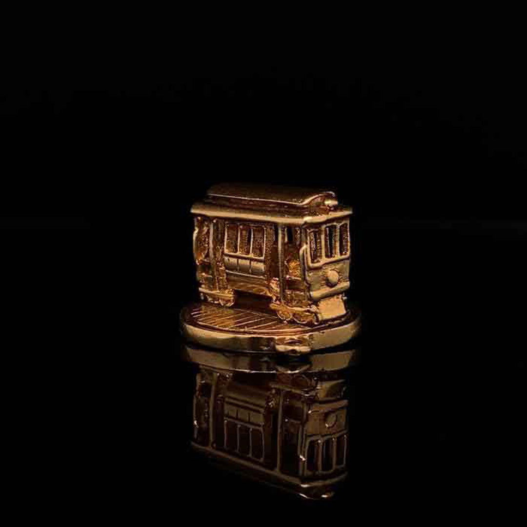 14ct Yellow Gold Cable Car Charm